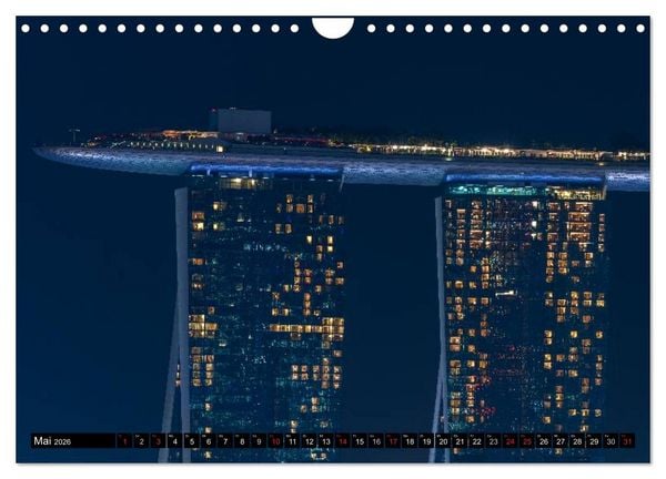 Produktbild: St&auml;dte S&uuml;dostasiens - Singapur & Kuala Lumpur (Wandkalender 2026 DIN A4 quer), CALVENDO Monatskalender