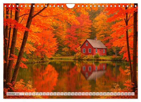 Produktbild: USA &ndash; von Yellowstone bis Texas - Cowboys, Pr&auml;rie und Bisons (Wandkalender 2026 DIN A4 quer), CALVENDO Monatskalender