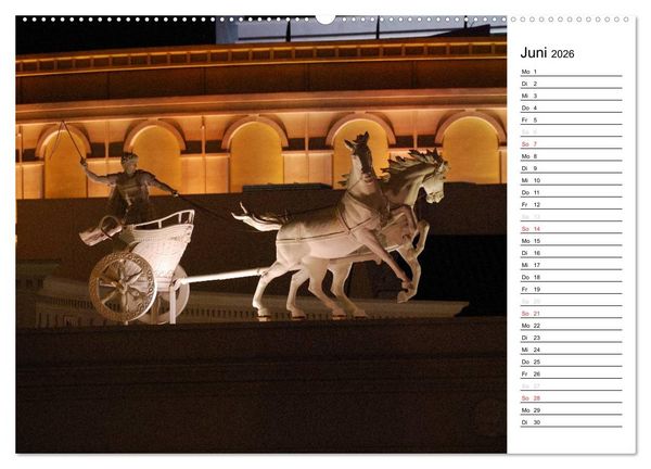 Produktbild: LAS VEGAS - by night (Wandkalender 2026 DIN A2 quer), CALVENDO Monatskalender