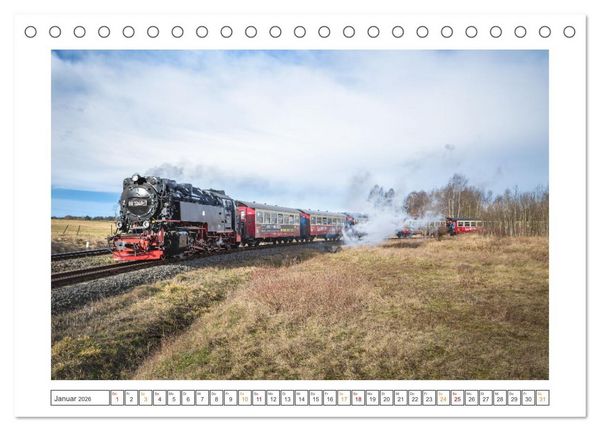 Produktbild: Museumsbahnen auf Tour (Tischkalender 2026 DIN A5 quer), CALVENDO Monatskalender