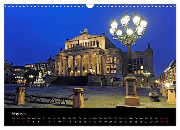 Produktbild: Evening Walk through Berlin (Wall Calendar 2027 DIN A3 landscape), CALVENDO 12 Month Wall Calendar