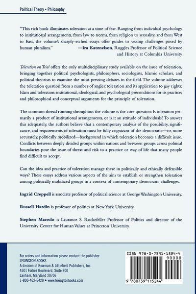 Produktbild: Toleration on Trial