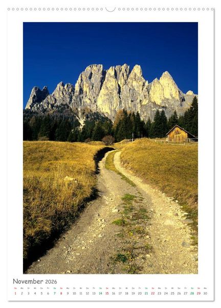 Produktbild: S&uuml;dtirol und Dolomiten (Wandkalender 2026 DIN A2 hoch), CALVENDO Monatskalender