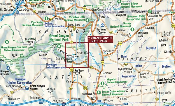 American Southwest 1 : 3 000 000. Road Map + City Maps