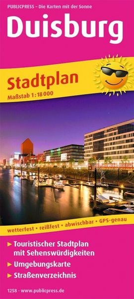 Produktbild: Publicpress Stadtplan Duisburg 1:18.000