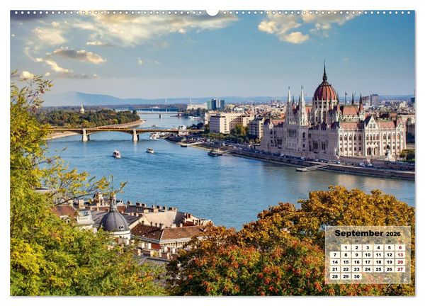 Produktbild: Die sch&ouml;ne blaue Donau (Wandkalender 2026 DIN A2 quer), CALVENDO Monatskalender