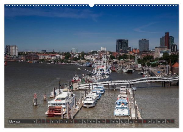 Produktbild: Hamburg.Discover northern Germany&rsquo;s cosmopolitan city (High Quality Premium Wall Calendar 2026 DIN A2 landscape),CALVENDO 12 Month Wall Calendar