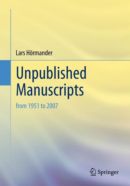 Produktbild: Unpublished Manuscripts