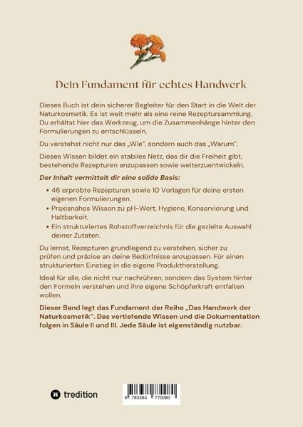 Produktbild: Naturkosmetik - Das Fundament - S&auml;ule I - Grundlagen: Naturkosmetik selber machen