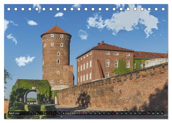 Produktbild: Ein Wochenende in Krakau (Tischkalender 2026 DIN A5 quer), CALVENDO Monatskalender
