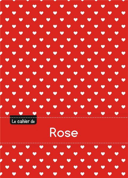 Produktbild: Cahier rose blanc,96p,a5