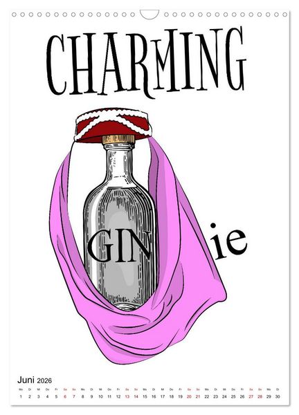 Produktbild: Gin & Tonic - Fun Stuff (Wandkalender 2026 DIN A3 hoch), CALVENDO Monatskalender