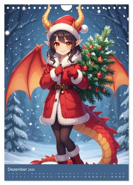 Produktbild: Willkommen bei den Dragonas (Wandkalender 2026 DIN A4 hoch), CALVENDO Monatskalender