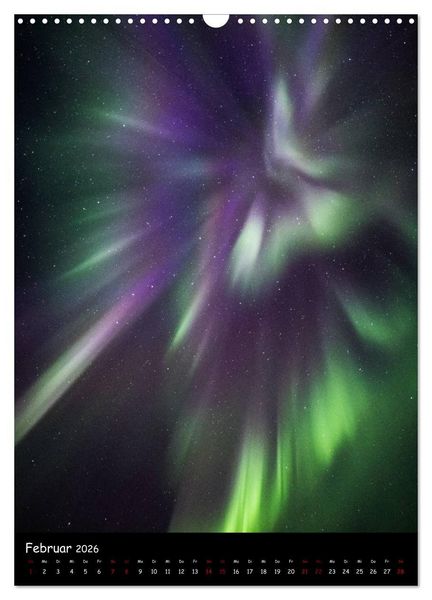 Produktbild: Polarlichtkalender (Wandkalender 2026 DIN A3 hoch), CALVENDO Monatskalender