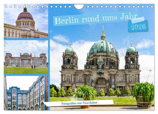 Produktbild: Berlin rund ums Jahr (Wandkalender 2026 DIN A4 quer), CALVENDO Monatskalender