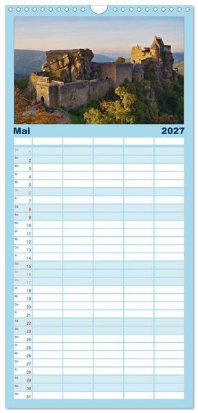 Produktbild: Familienplaner 2027 - Die Wachau - Bezaubernde Orte an der Donau mit 5 Spalten (Wandkalender, 21 x 45 cm) CALVENDO