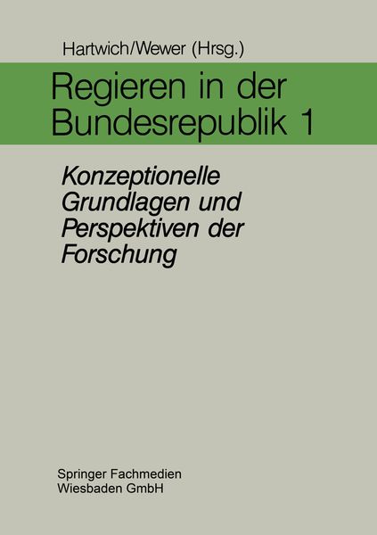 Produktbild: Regieren in der Bundesrepublik I