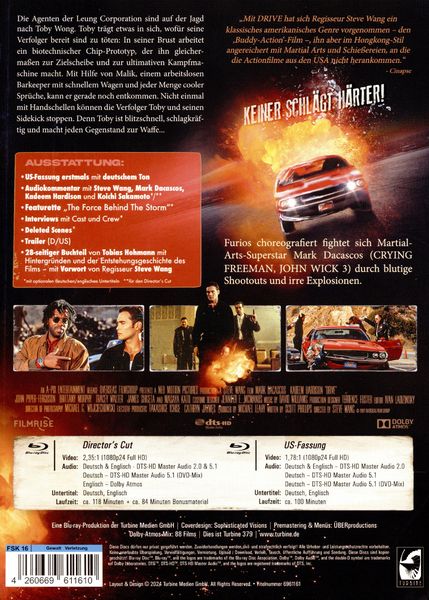 Produktbild: Drive - Uncut | Mediabook (2x Blu-ray Disc) - Cover A (999 St&uuml;ck)