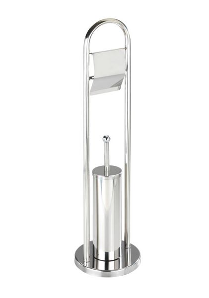 Produktbild: Exclusiv Stand WC-Garnitur Mod. Vasto Edelstahl, rostfrei