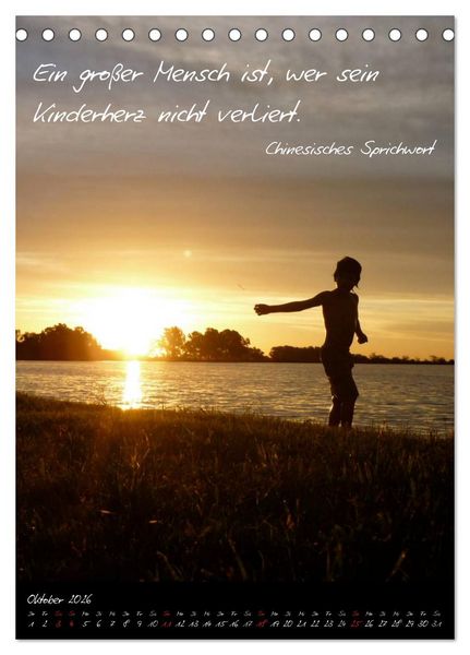 Produktbild: Asiatische Weisheiten (Tischkalender 2026 DIN A5 hoch), CALVENDO Monatskalender
