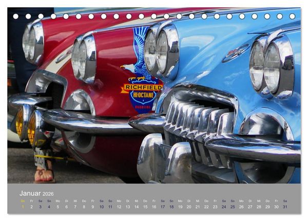 Produktbild: US-Strassenkreuzer (Tischkalender 2026 DIN A5 quer), CALVENDO Monatskalender