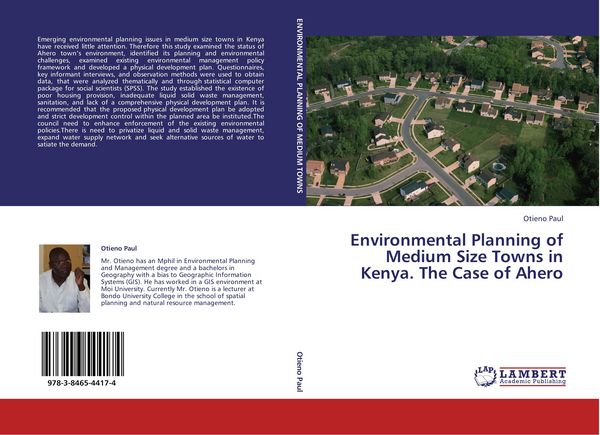 Produktbild: Environmental Planning of Medium Size Towns in Kenya. The Case of Ahero