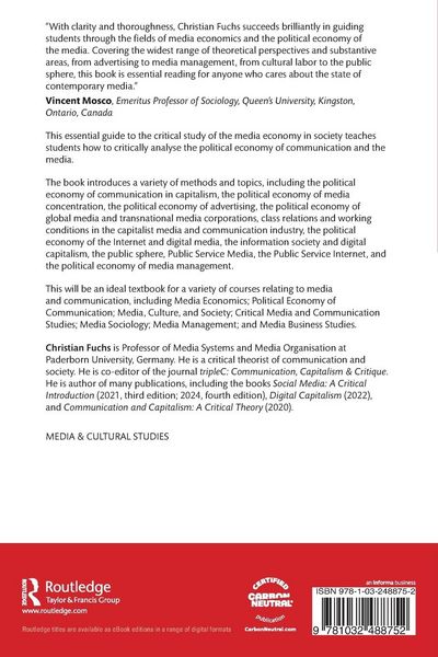 Produktbild: Media, Economy and Society