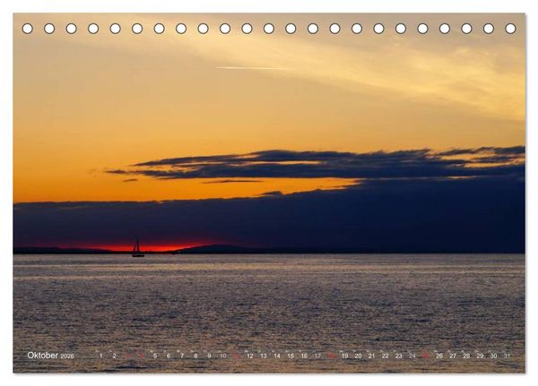 Produktbild: Bodensee zur blauen Stunde (Tischkalender 2026 DIN A5 quer), CALVENDO Monatskalender
