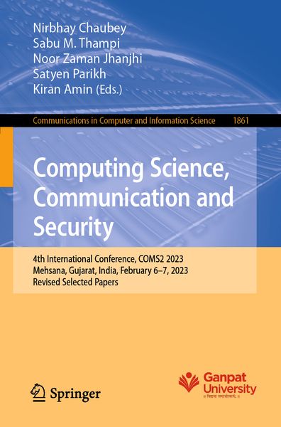 Produktbild: Computing Science, Communication and Security