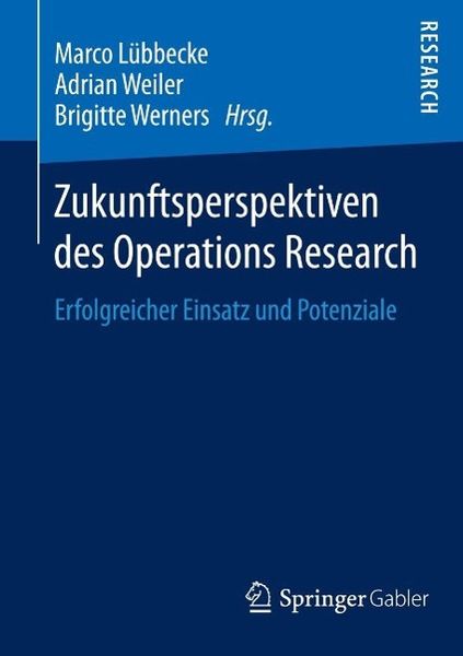 Produktbild: Zukunftsperspektiven des Operations Research