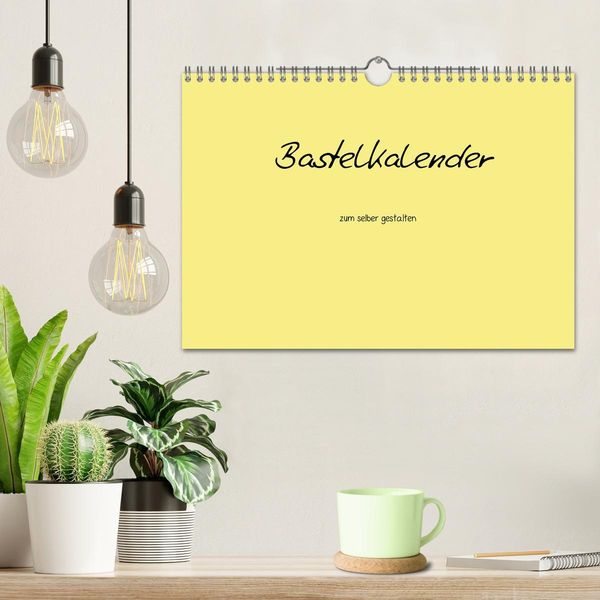 Produktbild: Bastelkalender - Gelb (Wandkalender 2026 DIN A4 quer), CALVENDO Monatskalender