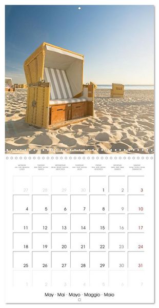 Produktbild: L&rsquo;Allemagne du Nord &ndash; Dunes, vent et la vaste mer (Calendrier mural carr&eacute; 2026 30x30 cm) Calendrier double avec une page pour vos prises de notes