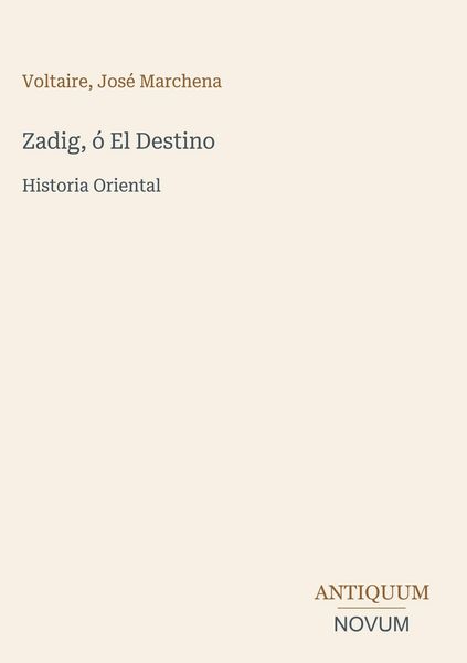 Produktbild: Zadig, &oacute; El Destino