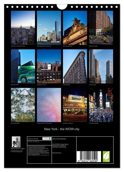 Produktbild: New York - the WOW-city (Wandkalender 2026 DIN A4 hoch), CALVENDO Monatskalender