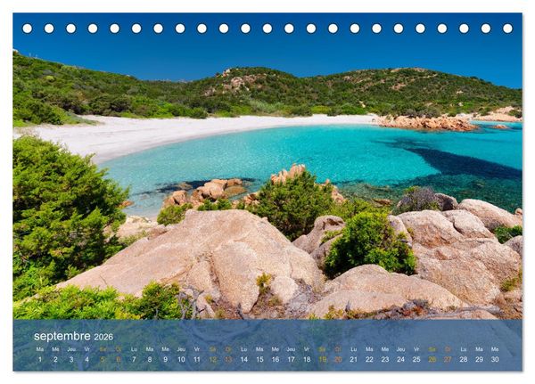 Produktbild: Sardaigne - L'&acirc;me sauvage de la M&eacute;diterran&eacute;e (Calendrier de bureau 2026 DIN A5 vertical), CALVENDO calendrier mensuel
