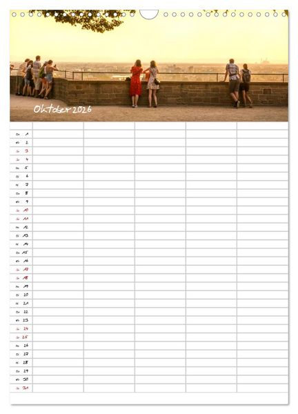 Produktbild: Heidelberger Familienkalender (Wandkalender 2026 DIN A3 hoch), CALVENDO Monatskalender