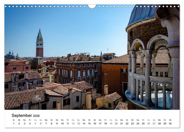 Produktbild: Venedig - Die sch&ouml;nsten Orte (Wandkalender 2026 DIN A3 quer), CALVENDO Monatskalender