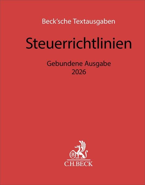 Produktbild: Steuerrichtlinien Gebundene Ausgabe 2026