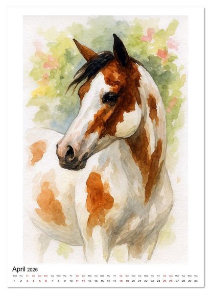 Produktbild: Enjoy Arabian Horses (Desk Calendar 2026 DIN A5 portrait), CALVENDO 12 Month DeskCalendar