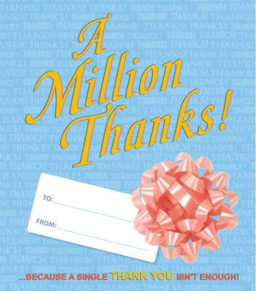 Produktbild: A Million Thanks!: Because a Single Thank You Isn't Enough!