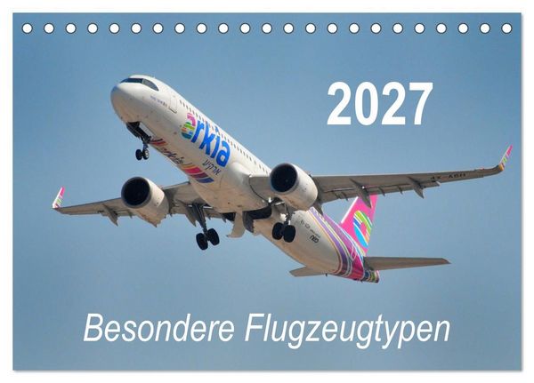 Produktbild: Besondere Flugzeugtypen (Tischkalender 2027 DIN A5 quer), CALVENDO Monatskalender