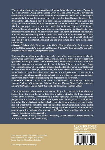 Produktbild: The Sierra Leone Special Court and its Legacy