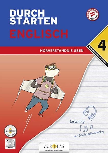 Produktbild: Durchstarten Englisch 4. Klasse Mittelschule/AHS H&ouml;rverst&auml;ndnis &uuml;ben (mit Audio-CD)