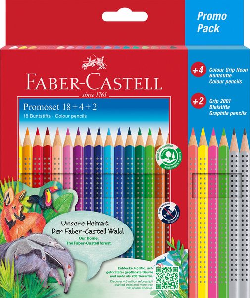 Produktbild: Faber-Castell Buntstifte Colour Grip, 24er Set