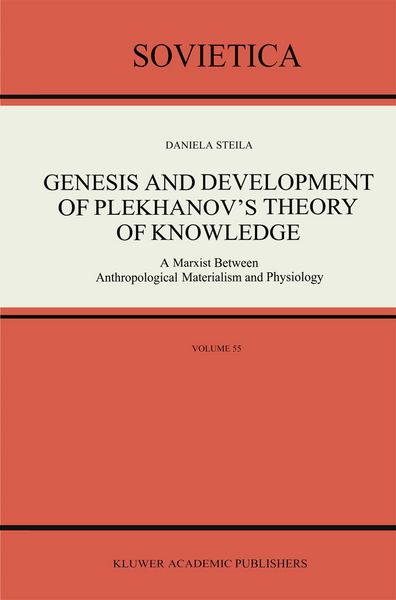 Produktbild: Genesis and Development of Plekhanov&rsquo;s Theory of Knowledge
