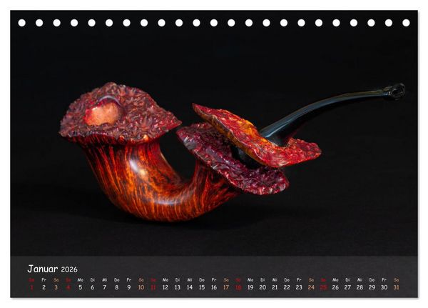 Produktbild: Pfeifenwelten (Tischkalender 2026 DIN A5 quer), CALVENDO Monatskalender