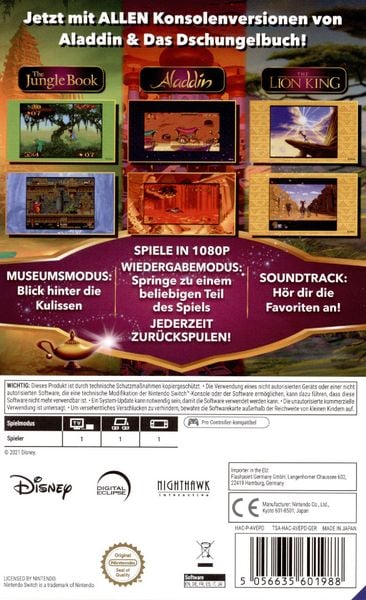 Produktbild: Disney Classic Games Collection - Aladdin, The Lion King, The Jungle Book