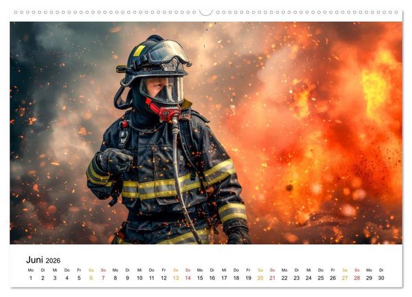 Produktbild: Firefighters - wenn die Erde brennt (Wandkalender 2026 DIN A2 quer), CALVENDO Monatskalender