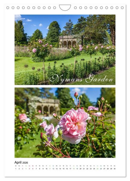 Produktbild: Gartenparadiese in England (Wandkalender 2026 DIN A4 hoch), CALVENDO Monatskalender