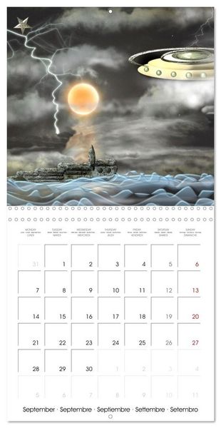 Produktbild: ACTIVE GALAXIES (Wall Calendar 2026 12 &times; 12 Inch) CALVENDO 12 Month Wall Calendar